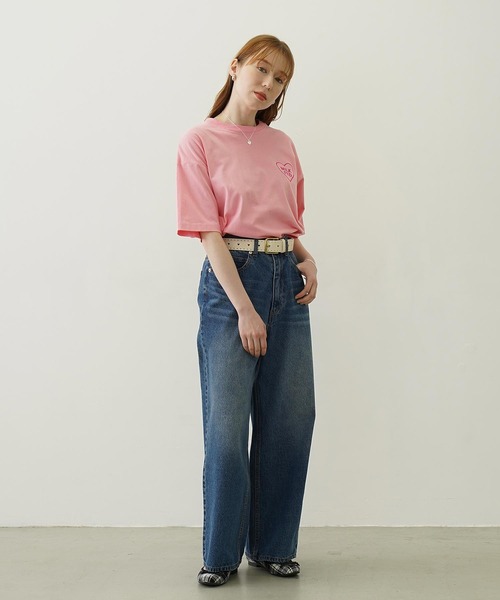 MILKFED.(ミルクフェド)の「MILKFED. PLAID LOGO WIDE S/S TEE(Tシャツ/カットソー・レディース・ホワイト/ライトピンク/ブラック・L/M)」の21枚目の写真