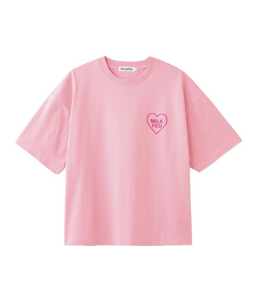 MILKFED. PLAID LOGO WIDE S/S TEE（Tシャツ/カットソー