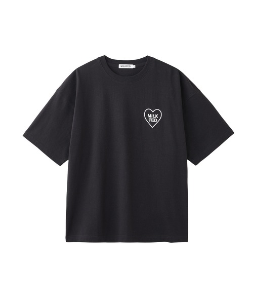 MILKFED. PLAID LOGO WIDE S/S TEE（Tシャツ/カットソー