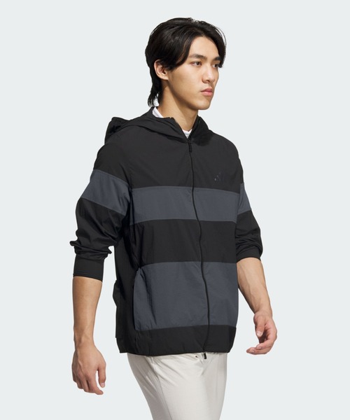 セール】バックポケット付き 軽量 撥水 フルジップフーディー【adidas