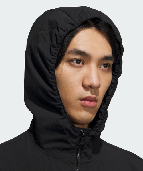 セール】バックポケット付き 軽量 撥水 フルジップフーディー【adidas 