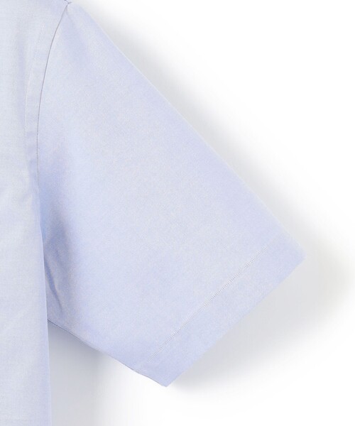 J.PRESS(ジェイプレス)の「【PREMIUM PLEATS / 形態安定】ピンオックス 半袖ドレスシャツ / B.D.(ビジネスシャツ・メンズ・ホワイト系/ダルブルー系・MEDIUM/SMALL/X-LARGE/LARGE)」の8枚目の写真
