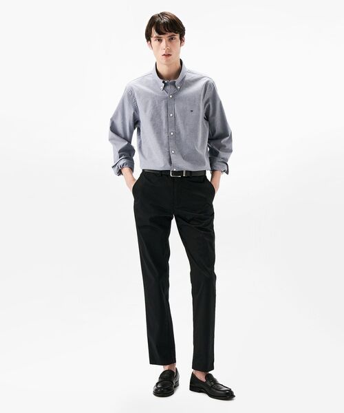 TOMMY HILFIGER（トミーヒルフィガー）の「オックスフォードソリッドロングスリーブシャツ（シャツ/ブラウス・メンズ・ピンク/ライトグリーン/ネイビー・LARGE/SMALL/X-LARGE/MEDIUM）」の5枚目の写真
