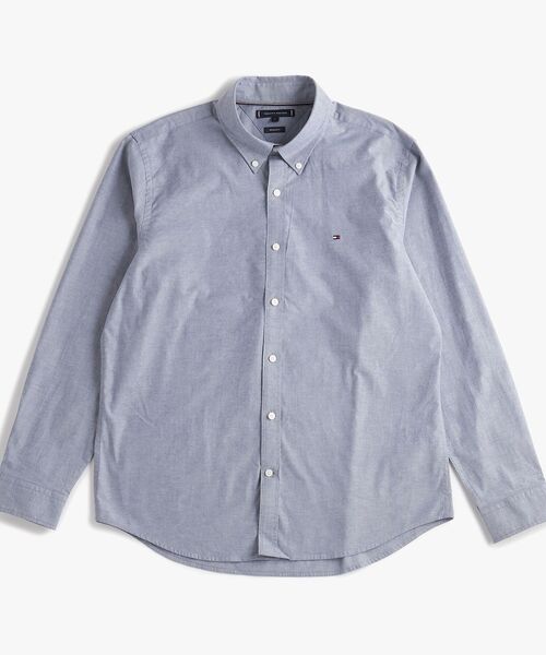 TOMMY HILFIGER（トミーヒルフィガー）の「オックスフォードソリッドロングスリーブシャツ（シャツ/ブラウス・メンズ・ピンク/ライトグリーン/ネイビー・LARGE/SMALL/X-LARGE/MEDIUM）」の7枚目の写真