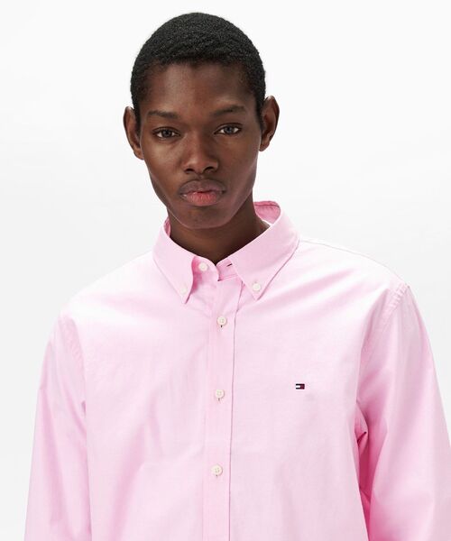 TOMMY HILFIGER（トミーヒルフィガー）の「オックスフォードソリッドロングスリーブシャツ（シャツ/ブラウス・メンズ・ピンク/ライトグリーン/ネイビー・LARGE/SMALL/X-LARGE/MEDIUM）」の12枚目の写真