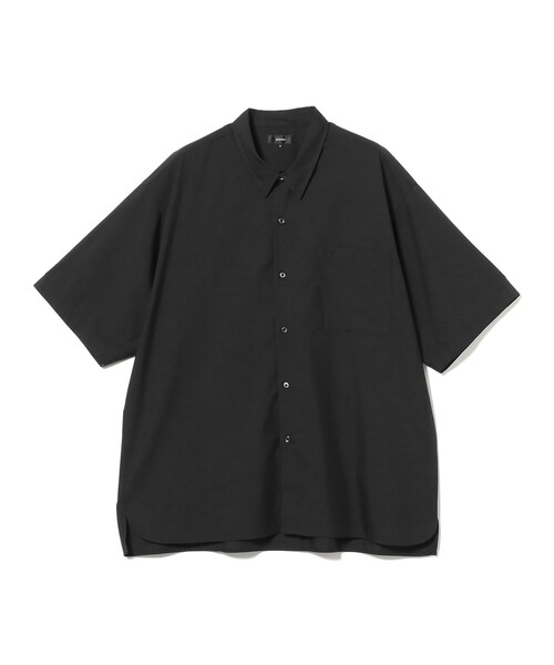 BEAMS（ビームス）の「ソリッド イージー ハーフスリーブ シャツ（シャツ/ブラウス・メンズ・ブラック/グリーン系その他3/ベージュ・XL/L/M/S）」の2枚目の写真