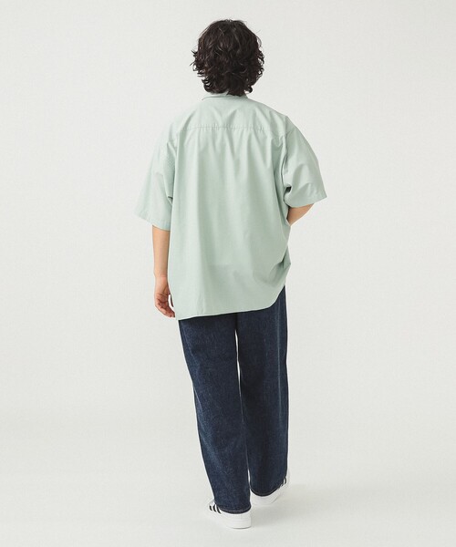 BEAMS（ビームス）の「ソリッド イージー ハーフスリーブ シャツ（シャツ/ブラウス・メンズ・ブラック/グリーン系その他3/ベージュ・XL/L/M/S）」の6枚目の写真