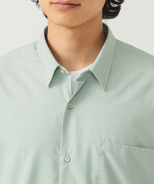 BEAMS（ビームス）の「ソリッド イージー ハーフスリーブ シャツ（シャツ/ブラウス・メンズ・ブラック/グリーン系その他3/ベージュ・XL/L/M/S）」の10枚目の写真