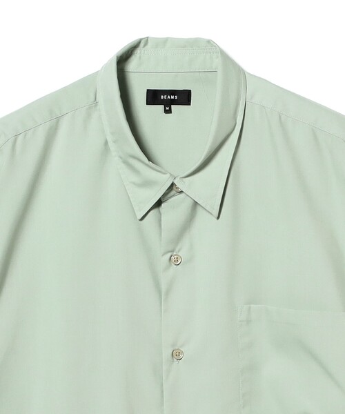 BEAMS（ビームス）の「ソリッド イージー ハーフスリーブ シャツ（シャツ/ブラウス・メンズ・ブラック/グリーン系その他3/ベージュ・XL/L/M/S）」の21枚目の写真
