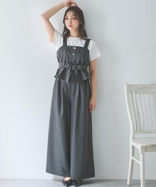 日和 セット セール】【WEB限定】多種ボタンキャミ＋ワイドパンツ
