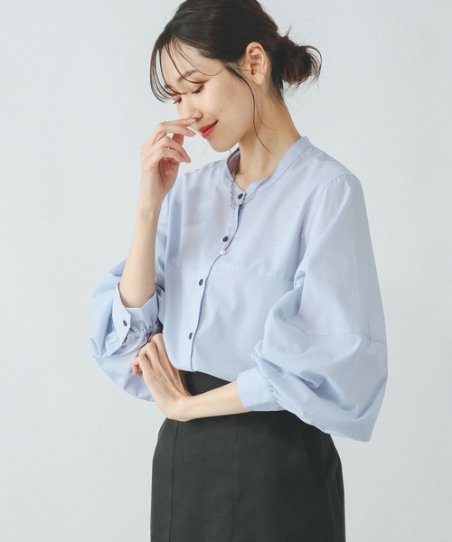セール】吉高由里子さん着用/イージーケアボリュームスリーブ