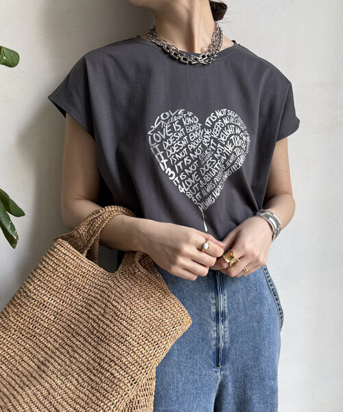 WEB限定】ハートロゴTEE（Tシャツ/カットソー）｜DouDou
