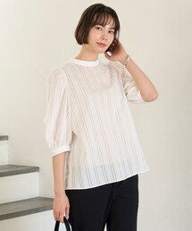 パフスリーブ」に該当するシャツ/ブラウス（レース