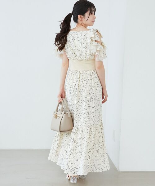 MAJESTIC LEGON(マジェスティックレゴン)の「フリルリボンコルセットワンピース(ワンピース・レディース・ブルー系その他2/A/ホワイト系その他2・MEDIUM/SMALL/X-SMALL)」の7枚目の写真