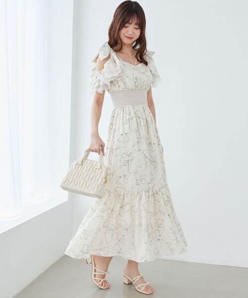 MAJESTIC LEGON(マジェスティックレゴン)の「フリルリボンコルセットワンピース(ワンピース・レディース・ブルー系その他2/A/ホワイト系その他2・MEDIUM/SMALL/X-SMALL)」の15枚目の写真