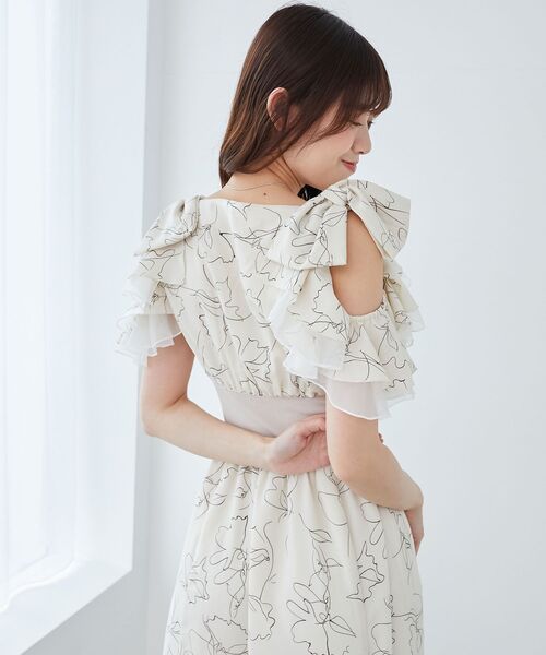 MAJESTIC LEGON(マジェスティックレゴン)の「フリルリボンコルセットワンピース(ワンピース・レディース・ブルー系その他2/A/ホワイト系その他2・MEDIUM/SMALL/X-SMALL)」の19枚目の写真