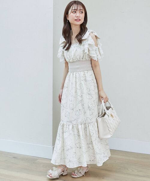 MAJESTIC LEGON(マジェスティックレゴン)の「フリルリボンコルセットワンピース(ワンピース・レディース・ブルー系その他2/A/ホワイト系その他2・MEDIUM/SMALL/X-SMALL)」の22枚目の写真