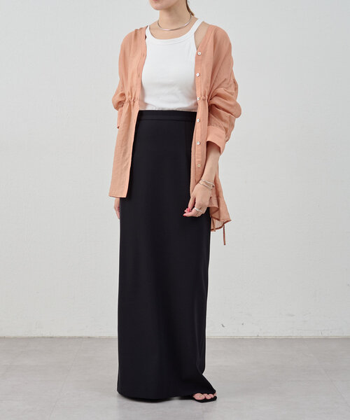 SHENERY（シーナリー）の「《新色追加！》シアーペプラムブラウス（シャツ/ブラウス・レディース・ライトグレー/オレンジ/アイボリー/ブルー/ブラウン・FREE）」の15枚目の写真