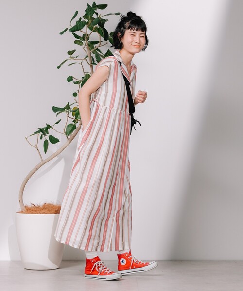 MARK & LONA ノースリーブワンピース マルチカラー FREAK'S STORE（フリークスストア） ワンピース 限定展開 マルチウェイ