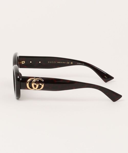 GUCCI（グッチ）の「【GUCCI/グッチ】オーバル サングラス GG1829SK 002（サングラス・レディース・ブラウン・FREE）」の2枚目の写真