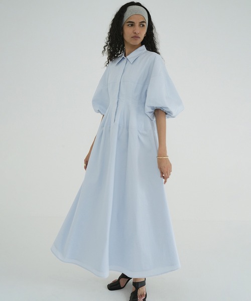 セール】WAIST DESIGN VOLUME ONEPIECE（ワンピース）｜CLANE（クラネ