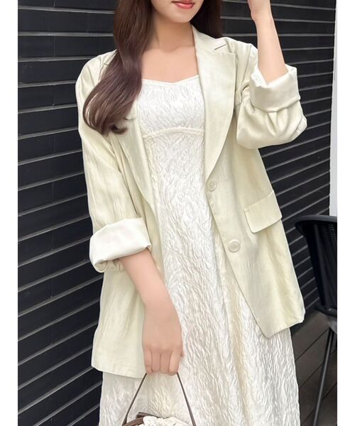 dazzlin（ダズリン）の「バックリボンジャカードキャミワンピース（ワンピース・レディース・ピンク/オフホワイト/ブルー・SMALL/MEDIUM）」の16枚目の写真