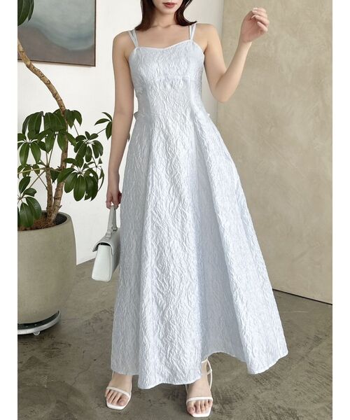 dazzlin（ダズリン）の「バックリボンジャカードキャミワンピース（ワンピース・レディース・ピンク/オフホワイト/ブルー・SMALL/MEDIUM）」の20枚目の写真