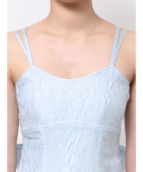 dazzlin（ダズリン）の「バックリボンジャカードキャミワンピース（ワンピース・レディース・ピンク/オフホワイト/ブルー・SMALL/MEDIUM）」の9枚目の写真