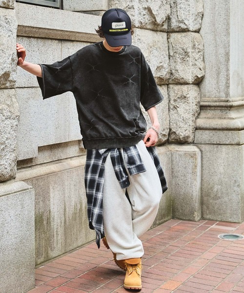 SWAGVIBE（スワッグバイブ）の「【SWAGVIBE】Pinched Dye Pigment Sweat Tee（スウェット・メンズ・ブラック/ブラウン・M/L）」の18枚目の写真