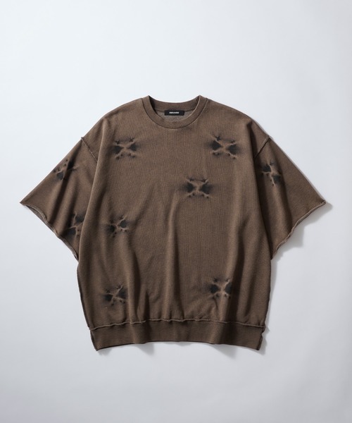 SWAGVIBE（スワッグバイブ）の「【SWAGVIBE】Pinched Dye Pigment Sweat Tee（スウェット・メンズ・ブラック/ブラウン・M/L）」の7枚目の写真