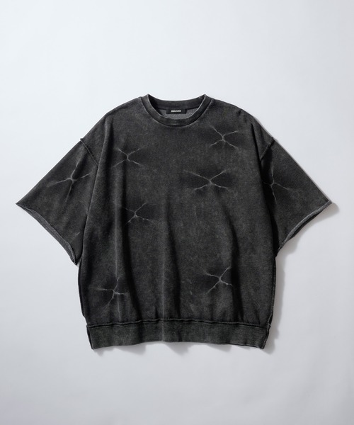 SWAGVIBE（スワッグバイブ）の「【SWAGVIBE】Pinched Dye Pigment Sweat Tee（スウェット・メンズ・ブラック/ブラウン・M/L）」の6枚目の写真