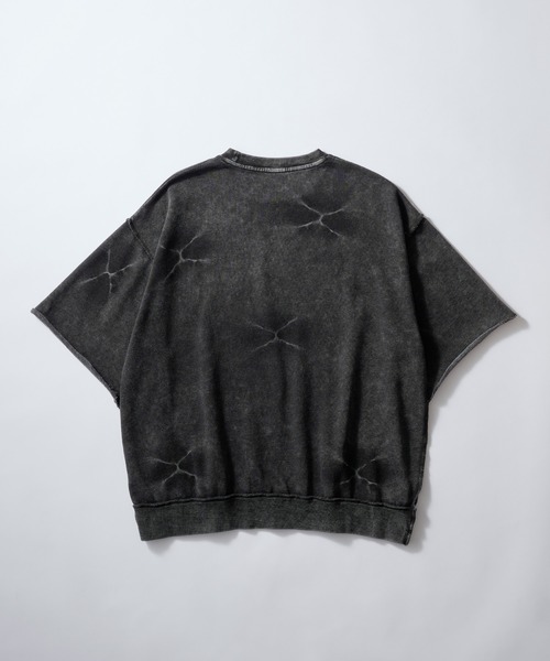 SWAGVIBE（スワッグバイブ）の「【SWAGVIBE】Pinched Dye Pigment Sweat Tee（スウェット・メンズ・ブラック/ブラウン・M/L）」の8枚目の写真
