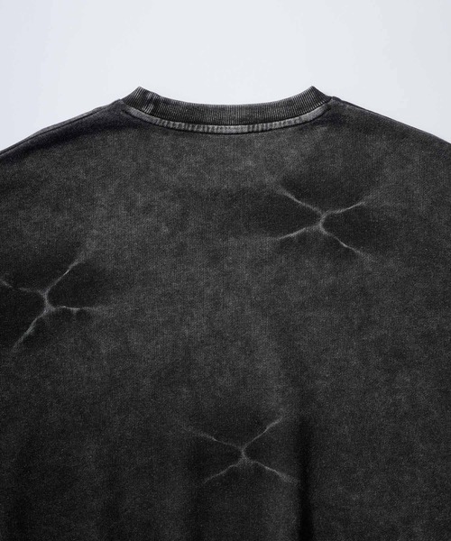 SWAGVIBE（スワッグバイブ）の「【SWAGVIBE】Pinched Dye Pigment Sweat Tee（スウェット・メンズ・ブラック/ブラウン・M/L）」の10枚目の写真