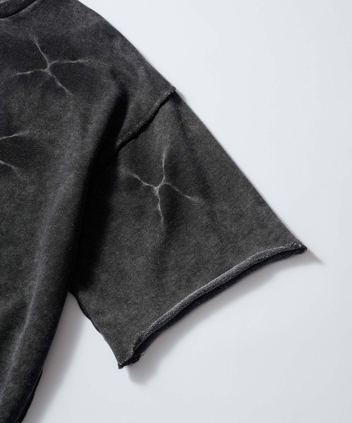 SWAGVIBE（スワッグバイブ）の「【SWAGVIBE】Pinched Dye Pigment Sweat Tee（スウェット・メンズ・ブラック/ブラウン・M/L）」の11枚目の写真