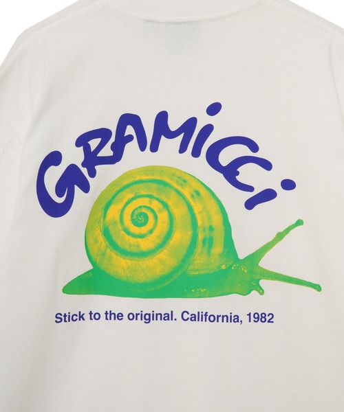 Gramicci（グラミチ）の「GRAMICCI SNAIL TEE（Tシャツ/カットソー・メンズ・レモンイエロー/ブラック/ホワイト・M/L/XL）」の9枚目の写真