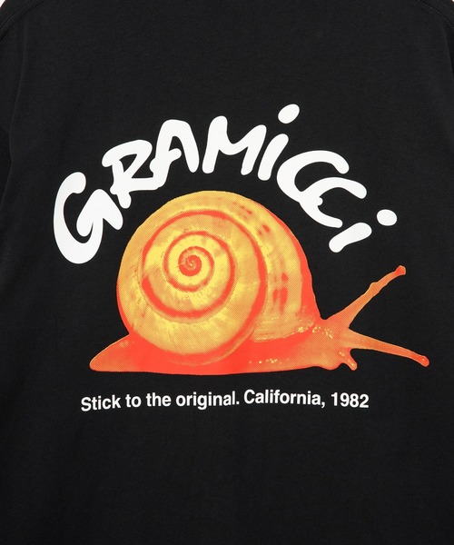 Gramicci（グラミチ）の「GRAMICCI SNAIL TEE（Tシャツ/カットソー・メンズ・レモンイエロー/ブラック/ホワイト・M/L/XL）」の5枚目の写真
