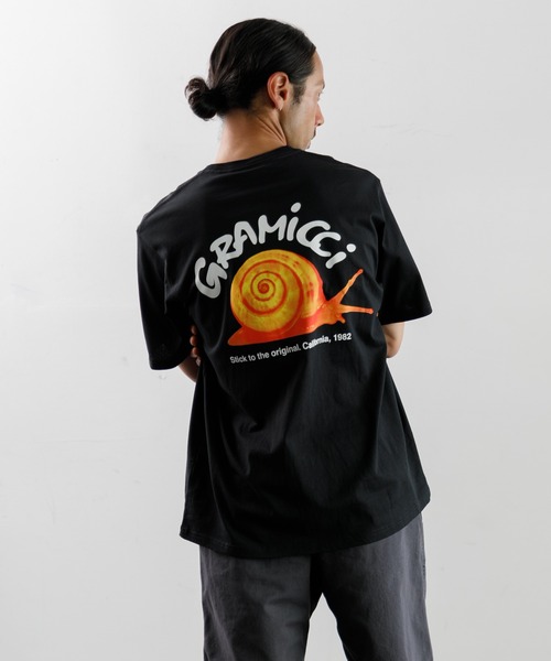 Gramicci（グラミチ）の「GRAMICCI SNAIL TEE（Tシャツ/カットソー・メンズ・レモンイエロー/ブラック/ホワイト・M/L/XL）」の22枚目の写真