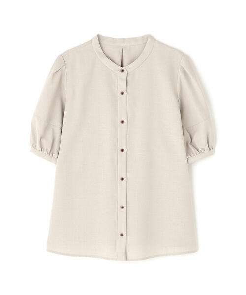 NATURAL BEAUTY BASIC(ナチュラルビューティーベーシック)の「◇リネンライク切替スリーブブラウス(シャツ/ブラウス・レディース・ダークブルー/ブルー/ベージュ・SMALL/MEDIUM)」の4枚目の写真