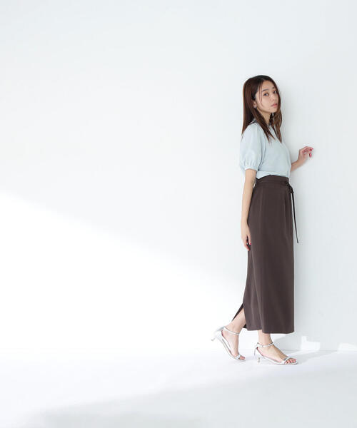 NATURAL BEAUTY BASIC(ナチュラルビューティーベーシック)の「◇リネンライク切替スリーブブラウス(シャツ/ブラウス・レディース・ダークブルー/ブルー/ベージュ・SMALL/MEDIUM)」の14枚目の写真