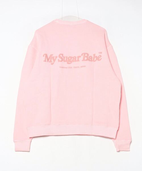 My sugar Babe（マイシュガーベイブ）の「Chain logo pigment crew sweat（スウェット・メンズ・グリーン/ピンク・X-LARGE/MEDIUM/LARGE）」の3枚目の写真