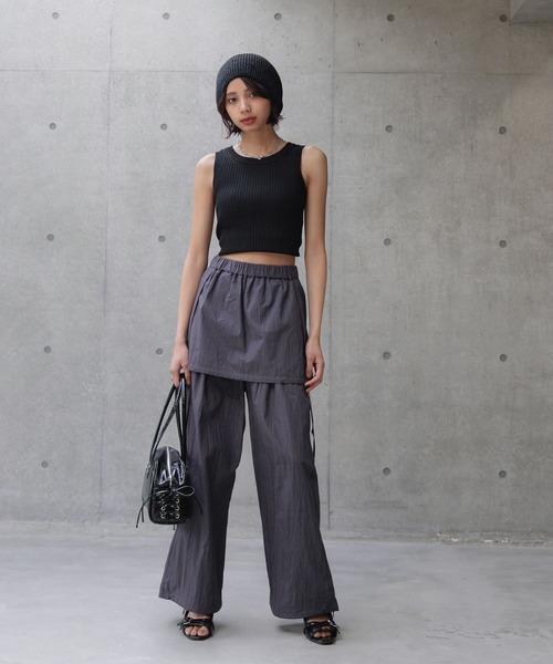 PAGEBOY(ページボーイ)の「≪サロペットorパンツ≫2WAYサロペット(サロペット/オーバーオール・レディース・ネイビー/ブラック・FREE)」の9枚目の写真