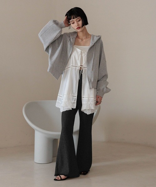 LOWRYS FARM(ローリーズファーム)の「アソートフレアパンツ 491982(その他パンツ・レディース・その他/ブラウン/パープル/アイボリー/ブラック/ブルー・FREE/SMALL)」の9枚目の写真