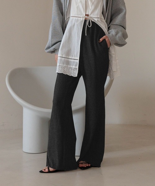 LOWRYS FARM(ローリーズファーム)の「アソートフレアパンツ 491982(その他パンツ・レディース・その他/ブラウン/パープル/アイボリー/ブラック/ブルー・FREE/SMALL)」の11枚目の写真