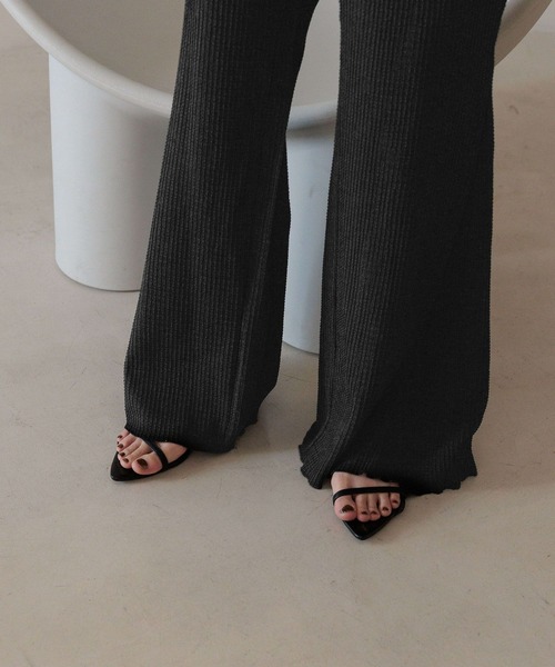 LOWRYS FARM(ローリーズファーム)の「アソートフレアパンツ 491982(その他パンツ・レディース・その他/ブラウン/パープル/アイボリー/ブラック/ブルー・FREE/SMALL)」の12枚目の写真