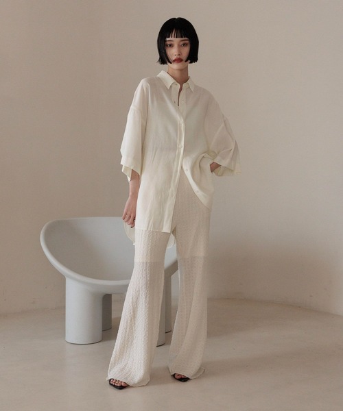 LOWRYS FARM(ローリーズファーム)の「アソートフレアパンツ 491982(その他パンツ・レディース・その他/ブラウン/パープル/アイボリー/ブラック/ブルー・FREE/SMALL)」の13枚目の写真