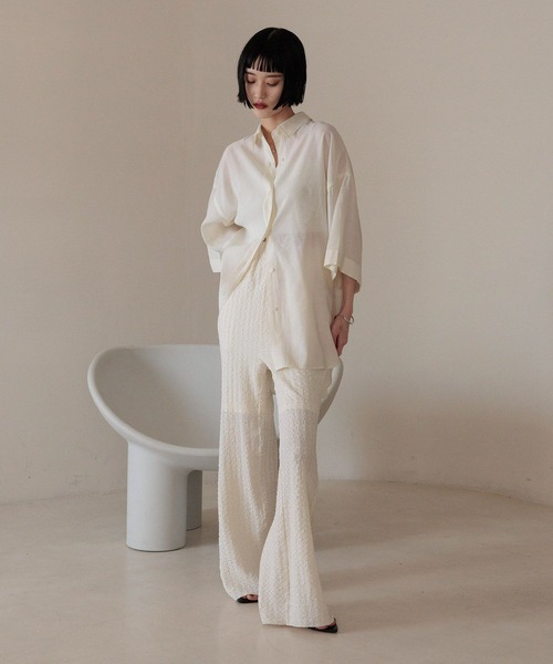 LOWRYS FARM(ローリーズファーム)の「アソートフレアパンツ 491982(その他パンツ・レディース・その他/ブラウン/パープル/アイボリー/ブラック/ブルー・FREE/SMALL)」の15枚目の写真