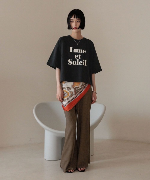 LOWRYS FARM(ローリーズファーム)の「アソートフレアパンツ 491982(その他パンツ・レディース・その他/ブラウン/パープル/アイボリー/ブラック/ブルー・FREE/SMALL)」の21枚目の写真