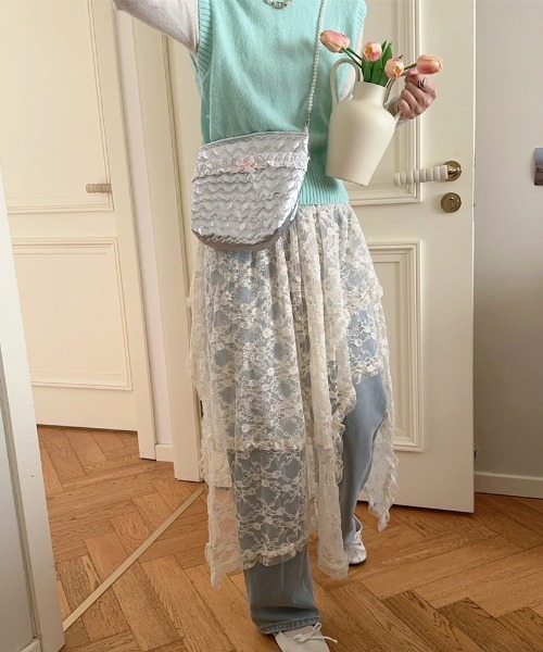 Mejoul(メジュール)の「オーロラリボンキルティングミニショルダー(ショルダーバッグ・レディース・ピンク/シルバー/シルバー系その他/ホワイト系その他/ピンク系その他・F)」の20枚目の写真