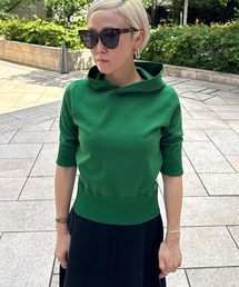 JENNE（ジェンヌ）の「エアリーサマーニットフーディー【UVカット・マシンウォッシャブル】（ニット/セーター）」