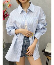 EVRIS | E emblemオーバーサイズシャツ(シャツ/ブラウス)